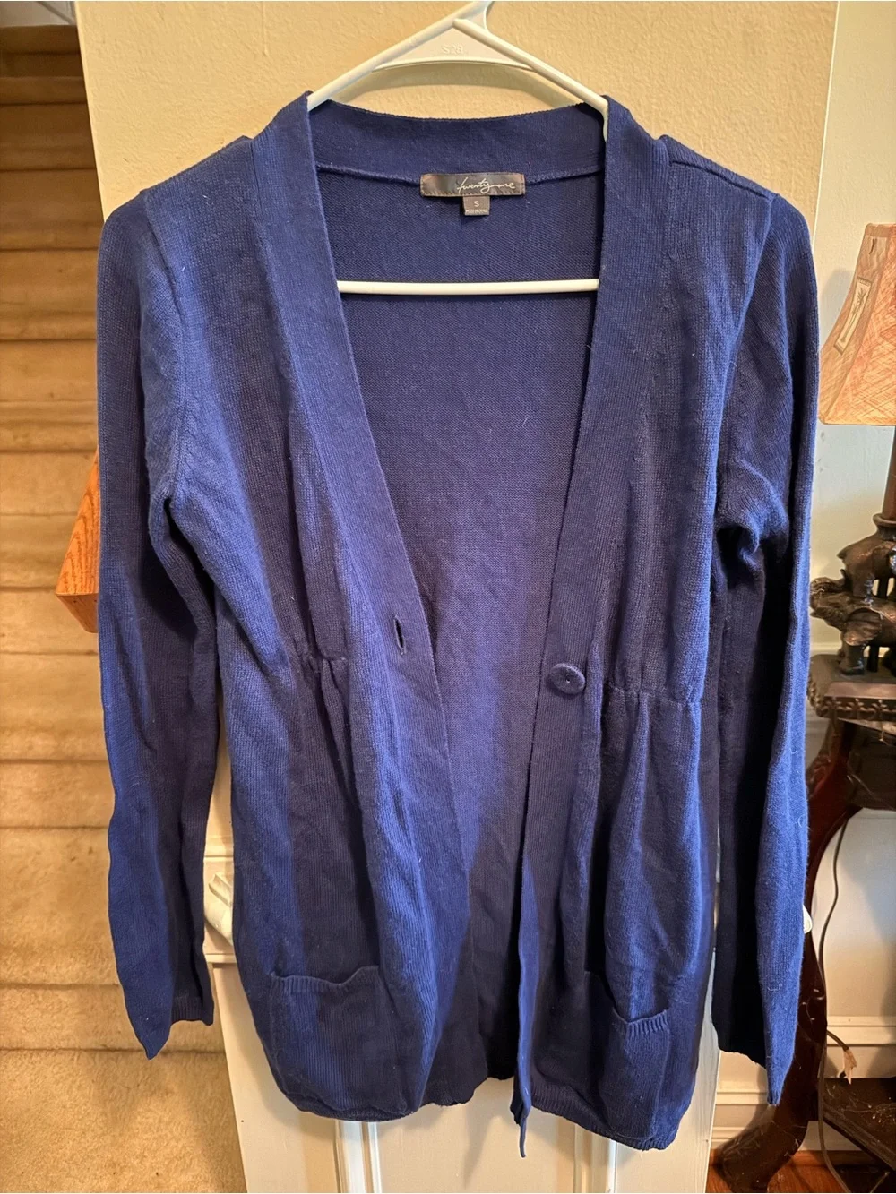 Forever 21 Deep Navy Open-Front Cardigan